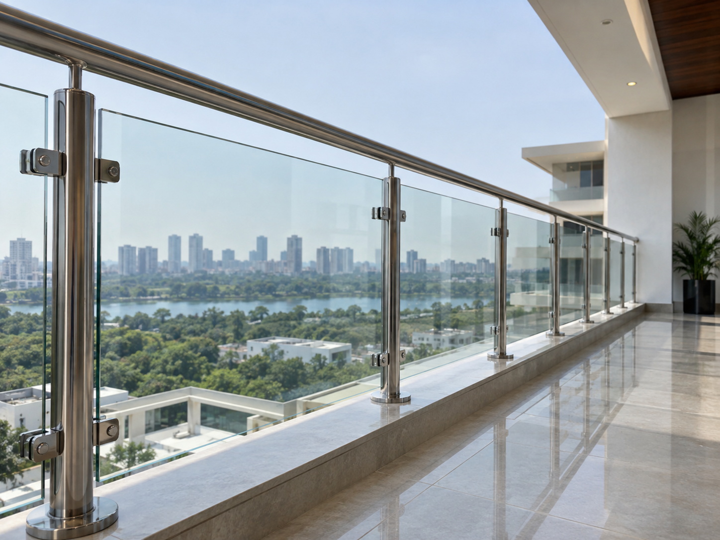 Aluminium Glass Railing Hyderabad – Aluminium & Glass Railing