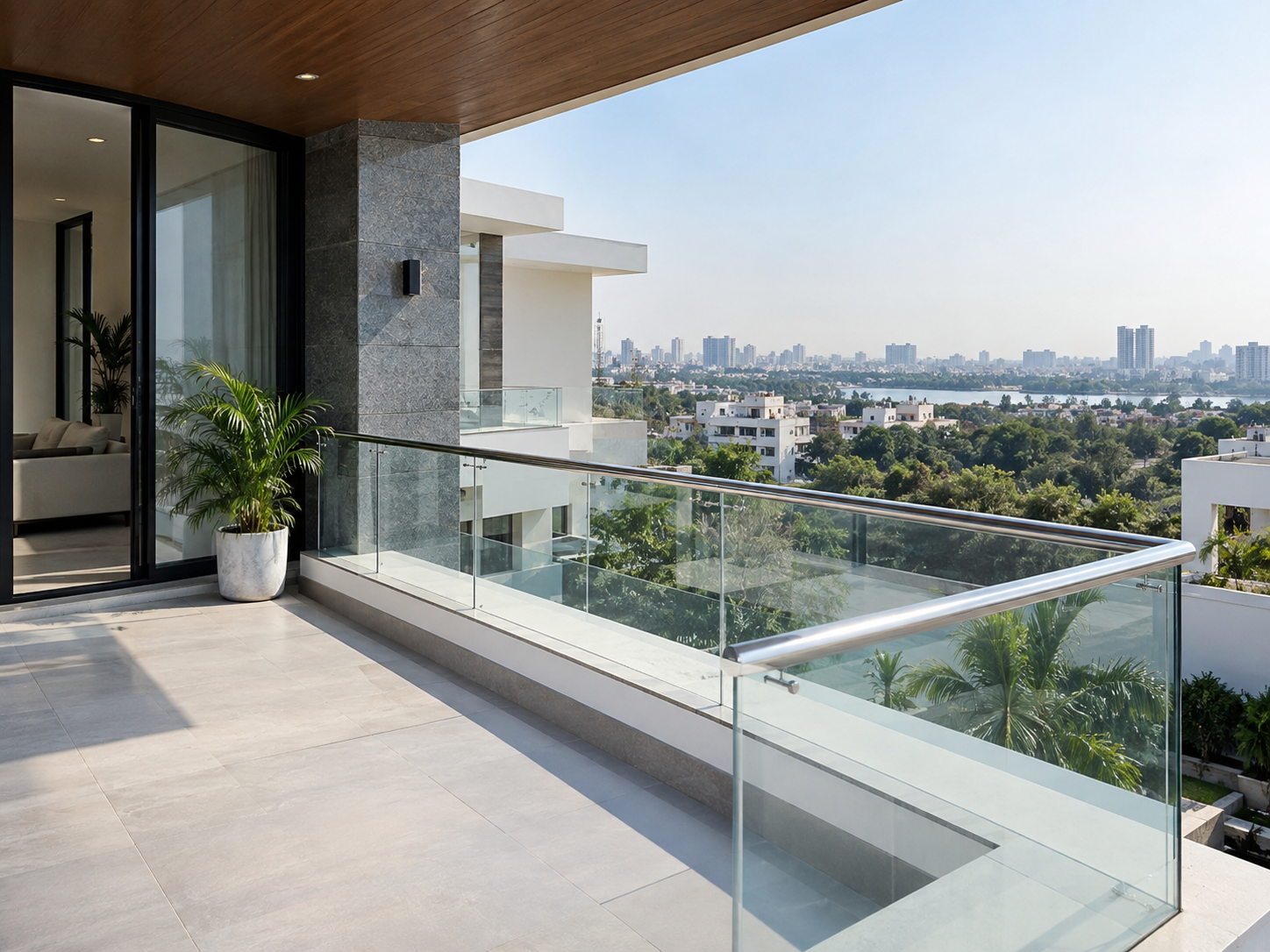 Stainless Steel Glass Railing Hyderabad – SS & Glass Railing